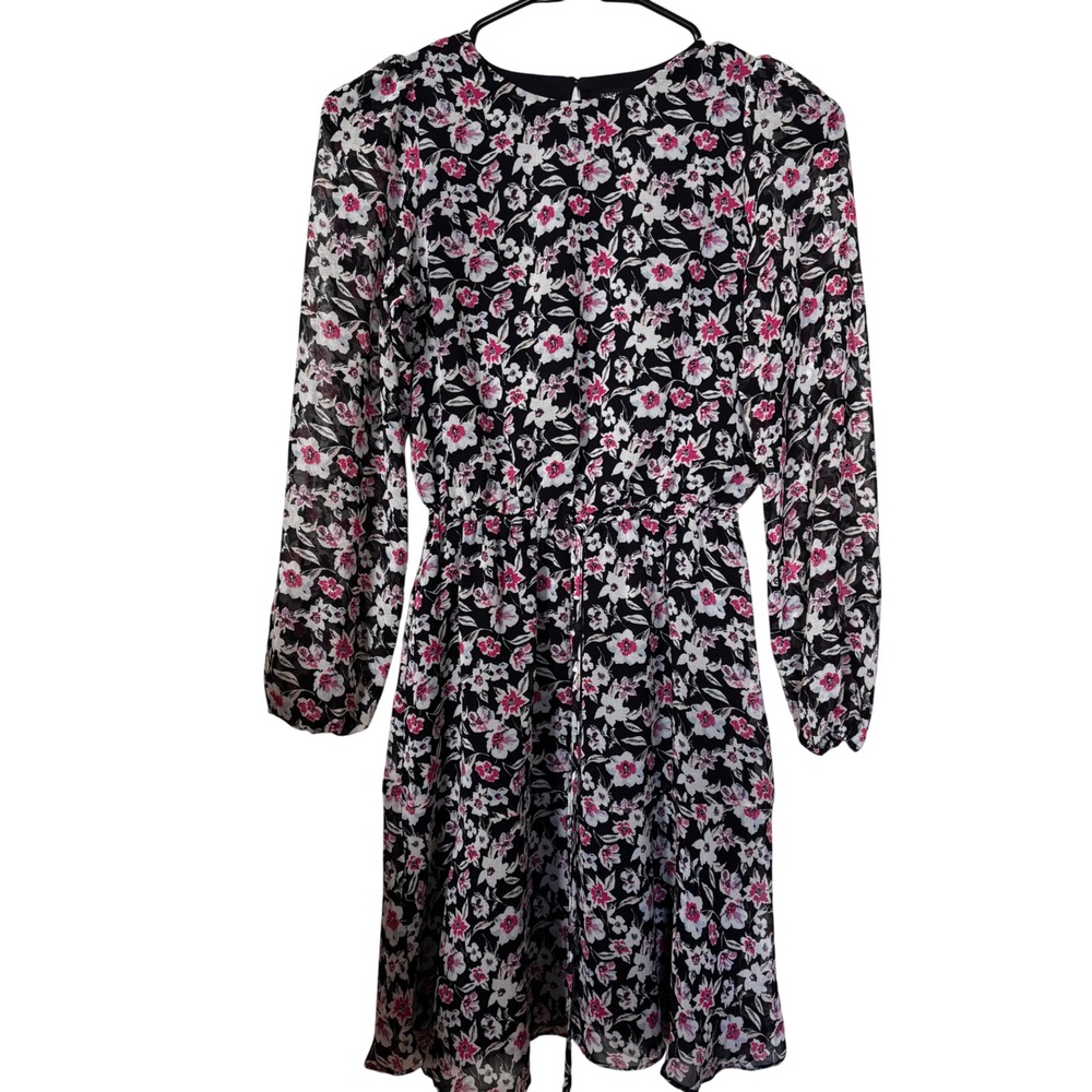 Banana Republic Women's Flounce Hem Dress XXS Petite Mixed Floral‎